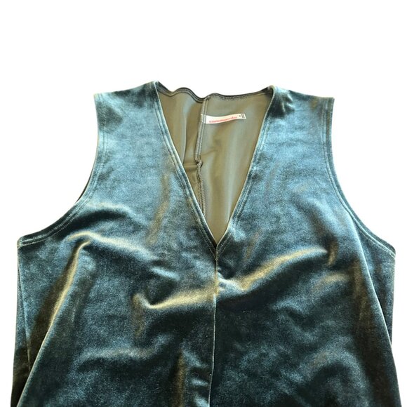 Commando Velvet Thong Bodysuit Shirt Top Blouse V-Neck Layering Size Medium - Picture 2 of 10